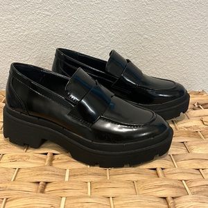 Blondo Chunky Black Loafers